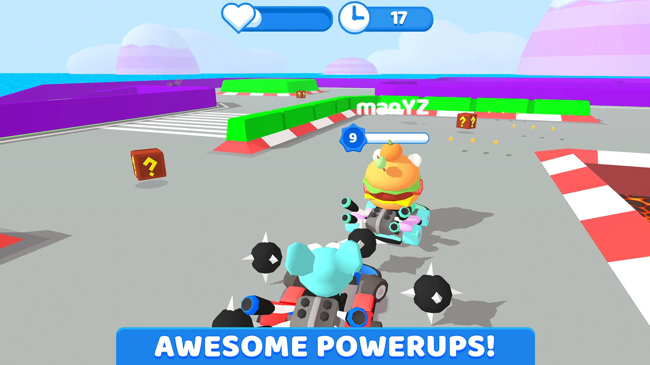 A screenshot from Smash Karts